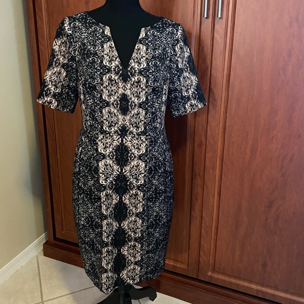 Nanette Lepore Multi Print Merry Go Round Dress 10 - image 1